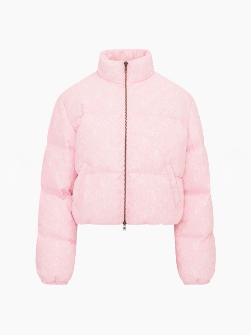 Love Shack Fancy ‘Celesta Lace Puffer Jacket’